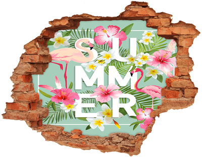 Vinyl muursticker 3D breekeffect Zomerdromen