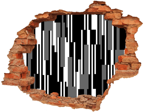 Grote 3D muursticker gat in de muur Moderne kunst aan de muur