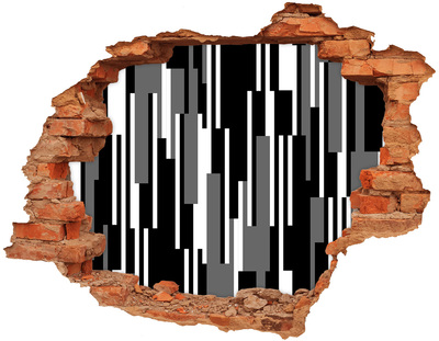 Grote 3D muursticker gat in de muur Moderne kunst aan de muur