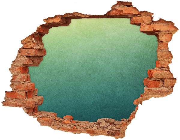 Vinyl muursticker 3D breekeffect Een baai in de tropen