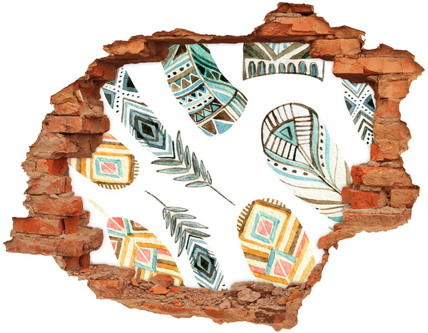 Grote 3D muursticker gat in de muur Exotische gaten in de muur-ontwerpen