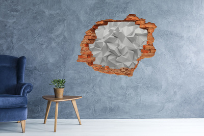 Vinyl muursticker 3D breekeffect Modern Hole in Wall