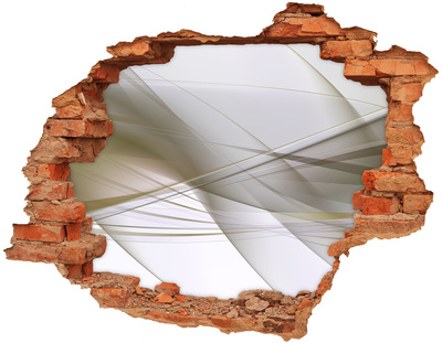 Vinyl muursticker 3D breekeffect Moderne ruimte in beton