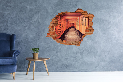 Vinyl muursticker 3D breekeffect Fushimi Inari-heiligdom