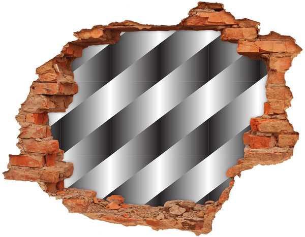 Grote 3D muursticker gat in de muur Gebroken muur-illusie