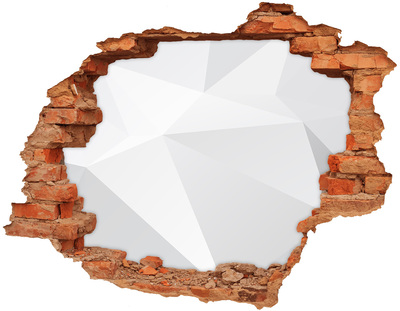 Vinyl muursticker 3D breekeffect Gebroken muur met lichtreflectie