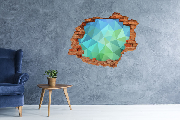 Vinyl muursticker 3D breekeffect Virtueel gat in de muur