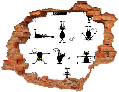 Vinyl muursticker 3D breekeffect Panorama van Krakau