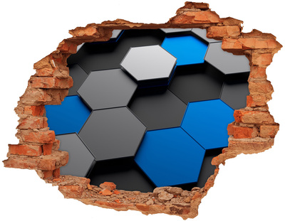 Vinyl muursticker 3D breekeffect Kosmische diepte