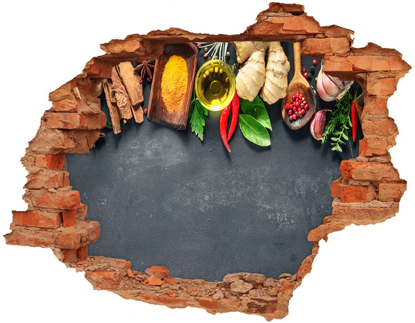 Grote 3D muursticker gat in de muur Fruity Hole in the Wall