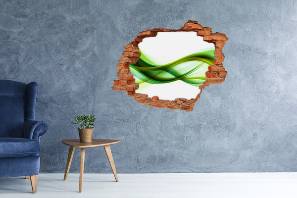 Vinyl muursticker 3D breekeffect Sappige sinaasappels in water