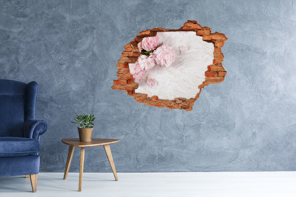 Grote 3D muursticker gat in de muur Fruit en groenten in het paradijs