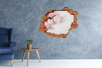 Grote 3D muursticker gat in de muur Fruit en groenten in het paradijs