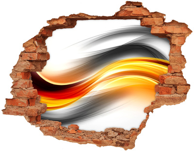 Grote 3D muursticker gat in de muur Eekhoorn in het bos