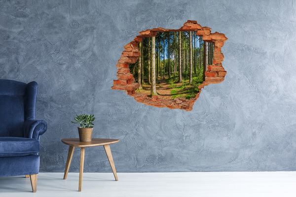 Vinyl muursticker 3D breekeffect Arctische wolven in hun natuurlijke habitat