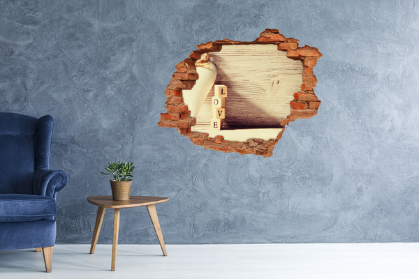 Vinyl muursticker 3D breekeffect Culinaire chaos