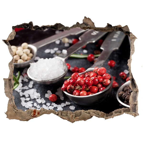 Zelfklevende 3D wandsticker illusie Specerijenparadijs