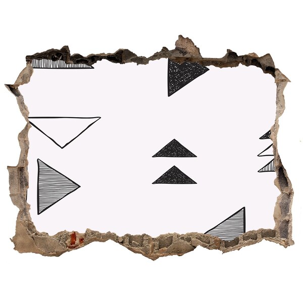 Zelfklevende 3D wandsticker illusie Geometrische patronen op de muur