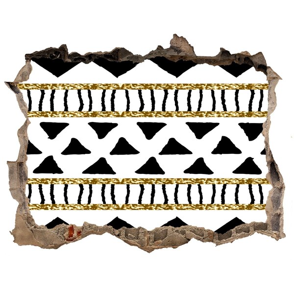 Zelfklevende 3D wandsticker illusie Gestileerd gat in de muur