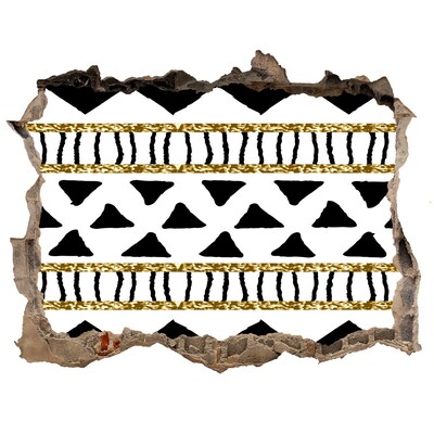 Zelfklevende 3D wandsticker illusie Gestileerd gat in de muur