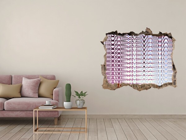 Zelfklevende 3D wandsticker illusie Reflectie in het gat