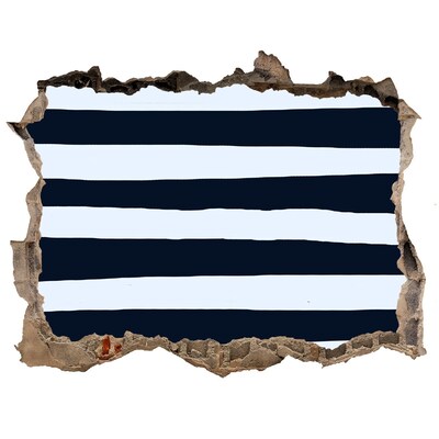 Wandsticker 3D doorkijk Doorbraak naar de diepten van de zee