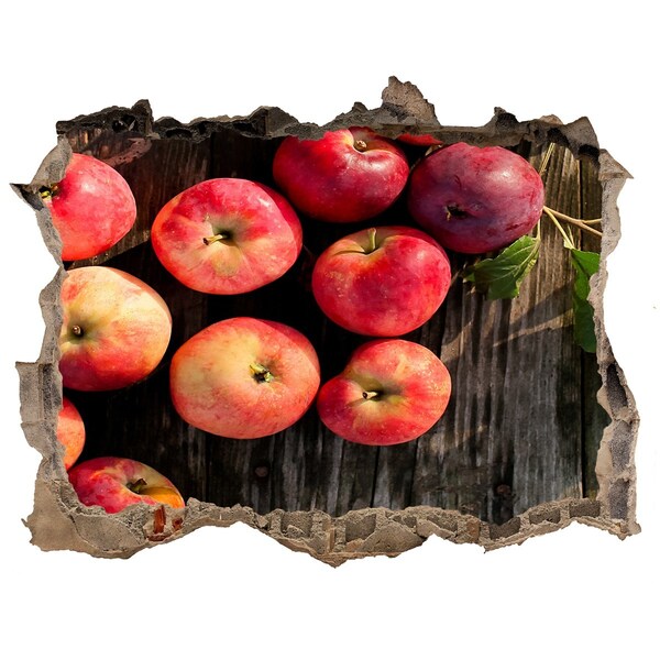 Zelfklevende muursticker 3D gat Appelparadijs in puin