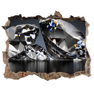 Zelfklevende muursticker 3D gat Diamantgrot