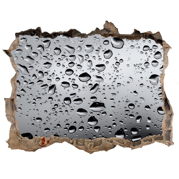 Zelfklevende muursticker 3D gat Weerspiegeling in het water