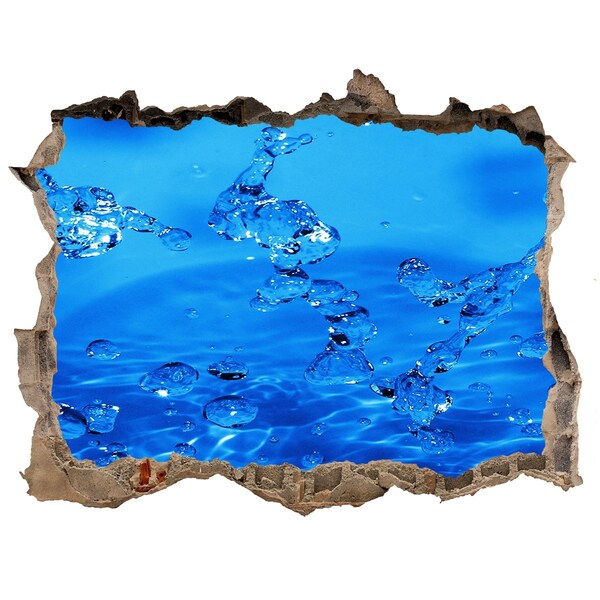 Zelfklevende muursticker 3D gat Wateroase in de muur