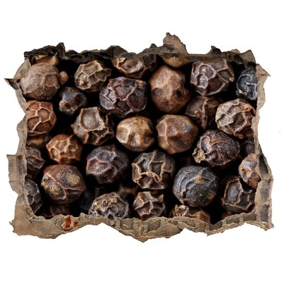 Zelfklevende muursticker 3D gat Golden Spice in een verborgen pareltje