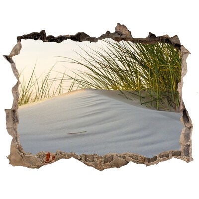 Zelfklevende 3D wandsticker illusie Duin in het licht van de zonsondergang