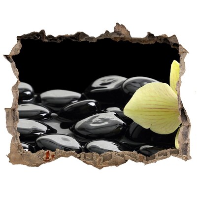 Zelfklevende 3D wandsticker illusie Ontspan in de spa.