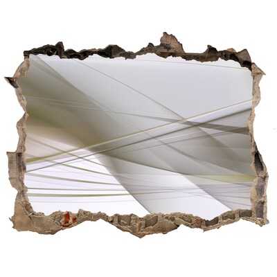 Zelfklevende muursticker 3D gat Moderne ruimte in beton