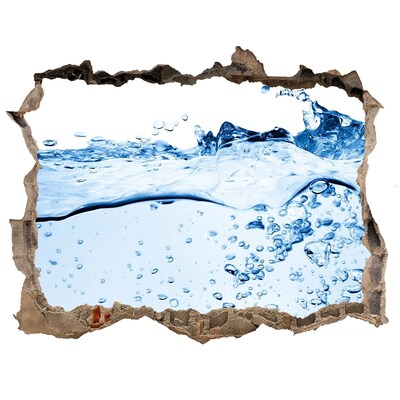 Wandsticker 3D gat met uitzicht Onderwaterwereld