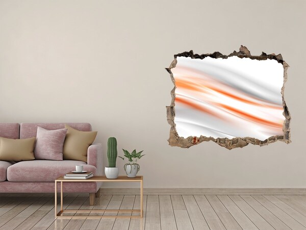 Zelfklevende muursticker 3D gat Futuristisch landschap