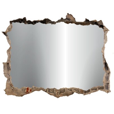 Wandsticker 3D doorkijk Gebroken spiegelwand