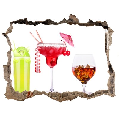 Wandsticker 3D doorkijk Strandbar