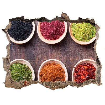 Zelfklevende muursticker 3D gat Specerijenparadijs