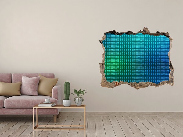 Wandsticker 3D doorkijk De onderwaterwereld van geluiden