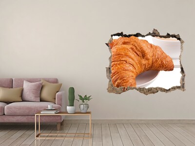 Wandsticker 3D doorkijk Ontbijt in een Parijse bistro