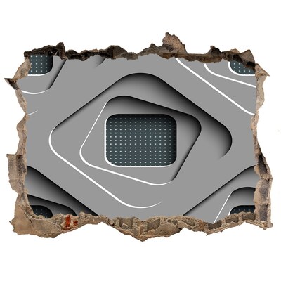 Zelfklevende 3D wandsticker illusie Modern ontwerp in beton