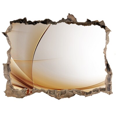 Zelfklevende muursticker 3D gat Abstracte ruimte achter de muur