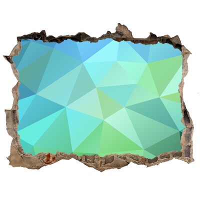 Zelfklevende muursticker 3D gat Virtueel gat in de muur