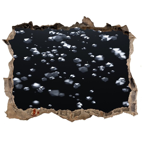 Wandsticker 3D doorkijk Kosmische diepte