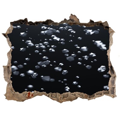 Wandsticker 3D doorkijk Kosmische diepte