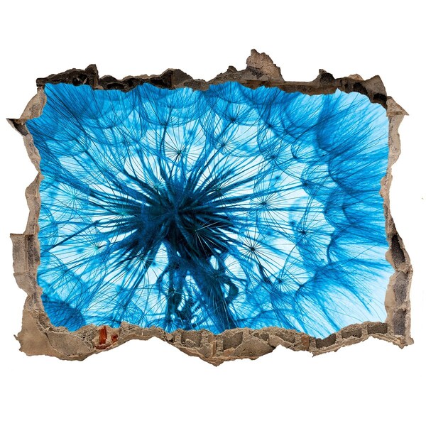 Zelfklevende 3D wandsticker illusie De onderwaterwereld in blauwe tinten