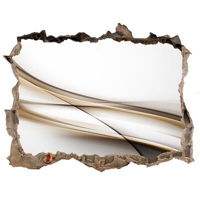 Zelfklevende 3D wandsticker illusie Abstracte ruimte achter de muur