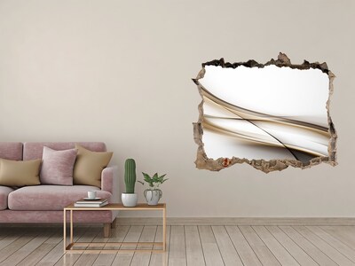 Zelfklevende 3D wandsticker illusie Abstracte ruimte achter de muur