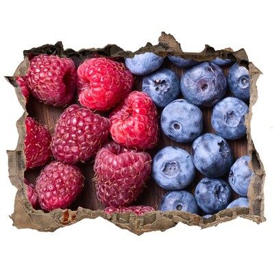 Zelfklevende muursticker 3D gat Fruity Hole in the Wall